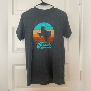 Texas Graphic T-Shirt in Charcoal